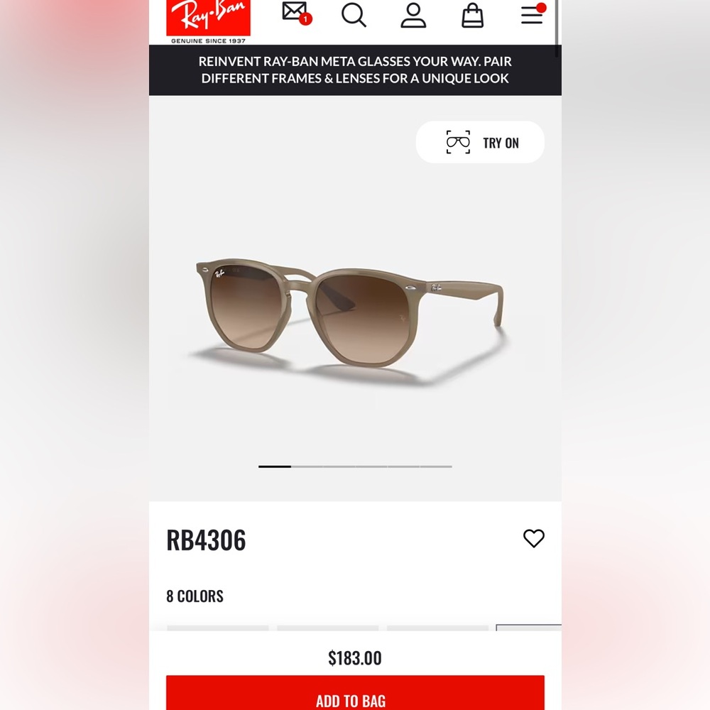 Men’s Rayban fashionable RB4306 Sunglasses